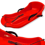 Plastikinės sniego rogės su integruotais stabdžiais LIVMAN S11-3, 89x45x26cm