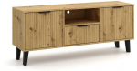 TV staliukas Top E Shop Scandi 2D1S Slim, rudas