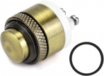Qwork 16 mm žalvarinis durų skambučio jungiklis, 12-36v Dc