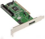 Pci valdiklio plok&scaron;tė 3 prievadai Sata, 1 prievadas Ide Raid 0, Raid 1, Raid 0+1, Jbod