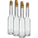 200 ml glass bottle with cork top KK23/18 , 6pcs.