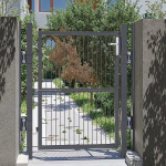 Sodo vartai, SONGMICS GGD175G, 106x6x170 cm, Pilka, Aia v&auml;rav, SONGMICS GGD175G, 106x6x170 cm, Hall