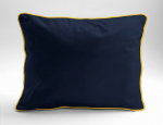 Grynos medvilnės Macosatin pagalvės užvalkalas 70x80 tamsiai mėlynas Premium