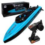 Nuotolinio valdymo motorinė valtis Click4toys, mėlyna