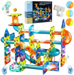Magnetiniai 3d statybiniai blokeliai su Led, 110 vnt.