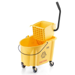 Vevor grindų plovimo kibiras XDP-036A-6, 35 l, geltonas