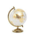 Dekoratyvinis gaublys GLOBE auksinis 18x15x25 cm HOMLA