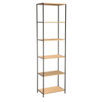 Atvira lentyna Home4you HARPER 50x30x180 cm, atviras metalinis modernus industrinis stilius