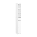SoBuy Vonios Kabinetas BZR34-K-W Baltas 20x20x145cm Multiuse