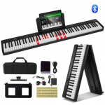 Sulankstomas klavi&scaron;inis pianinas su Bluetooth Vevor BX-20