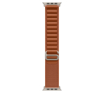 Apple watch 49mm Terra Cotta Alpine&nbsp;Loop -&nbsp;Medium - Natural Titanium Finish - MFTC4ZM/A