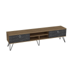 TV staliukas Kalune Design Lorenz, rudas/juodas