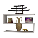 Pakabinama lentyna Kalune Design Jenika, balta