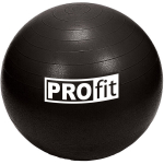 Gimnastikos kamuolys su pompa Profit, 85 cm, juodas