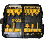 Frezų medienai rinkinys Dewalt DT90016, 12 vnt