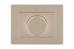 Įleidžiamas, berėmis, smėlio spalvos jungiklis Vilma Dimmer, 1-100 W