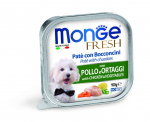 Monge Fresh Wet Dog Alu Pate & Chunkies su vi&scaron;tiena ir daržovėmis, 100 g