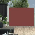 I&scaron;traukiama &scaron;oninė kiemo pertvara vidaXL, 120 x 500 cm, ruda