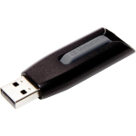 USB laikmena "verbatim" usb atmintinė, usb 3.0, 256 gb, v3, "store n go", juoda, 49168, usb a, su teleskopine jungtimi