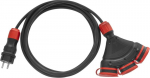 Tvirtas prailgintuvas 10m, 3 lizdai, Ip54, 3x1.5mm&sup2;