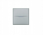 Legrand Axolute vienpoliaris jungiklis 10a, 2 moduliai, aliuminio spalvos