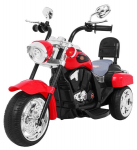 Vaiki&scaron;kas elektrinis motociklas NightBike Chopper, raudonas