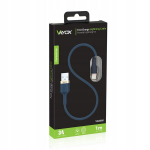 Vayox Usb - Apple Lightning 1m kabel, mėlynas