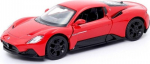 Maserati Mc20 raudonas metalinis automobilis 1:32 su atidaromomis durimis