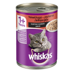 WHISKAS konservuotas ėdalas katėms su jautiena, 400 g