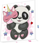 Deimantinė mozaika Panda Corn, 22X22 cm