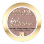 Kompaktinė pudra Eveline Cosmetics Feel the Bronze, 01 milky way, 4g