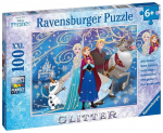 Dėlionė Ravensburger Frozen glittery Snow, 100 d.