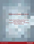 Applied Partial Differential Equations with Fourier Series and Boundary Value Problems: Pearson New International Edition 5th edition