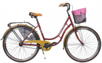 Dviratis AZIMUT Retro Lux 28" 2025 bordo shiny