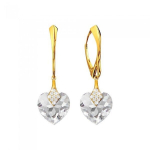 Sidabriniai auskarai su Swarovski kristalais DiamondSky Cute Valentine DS02A533
