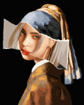 Tapyba pagal skaičius Pearl Earring, 40x50 cm