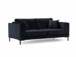 Keturvietė sofa Luis 4, tamsiai mėlyna/juoda