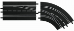 Carrera Slot Accessories - DIGITAL 124/132 - Lane change curve right, Out to In (20030365)