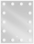 Vonios veidrodis Mexen Dona su LED ap&scaron;vietimu, 60 x 80 cm, sidabrinis