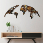 Sienų dekoracija World Map, 1 vnt