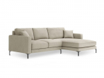 De&scaron;ininė kampinė sofa Venus, 4 sėdimos vietos, smėlio sp.
