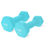 Hanteliai 4Fizjo, 2 vnt., 1 kg, mėlyni