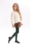 Vaiki&scaron;kos medvilninės pėdkelnės ENJOY COTTON 180 den Giulia, spalva deep green