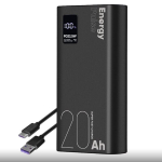 Atsarginis maitinimo &scaron;altinis ("Power Bank") ObalMe EnergyPulse, 20000mAh