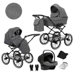 Universalus vežimėlis Romantic Kunert 3in1 Grey