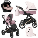 Universalus vežimėlis Kunert Lazzio Premium 3in1, Pink ECO