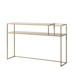 Konsolinis staliukas Senso Flower Metal 120x25x75 cm auksinis