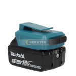 Akumuliatorių adapteris Ahlio tinka Makita 18V -> USB (x2) tinka krauti telefono baterijoms
