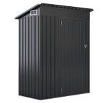 Sodo namelis, 150x90,5x185 cm, juodas