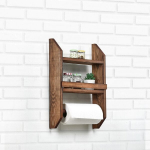 Lentyna Spice Rack & Towel Hanger, ruda
